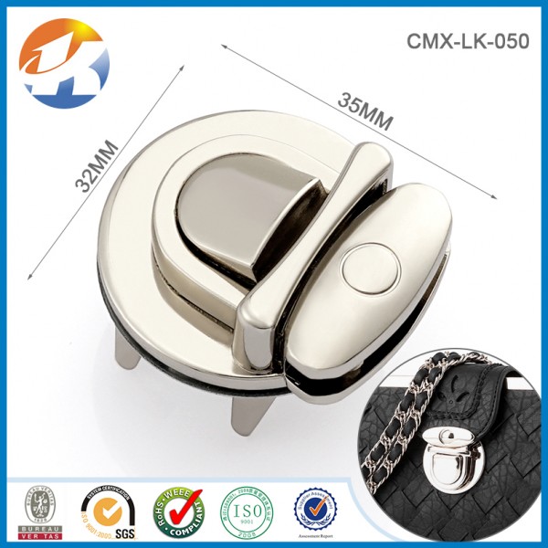 Push Lock For Bag