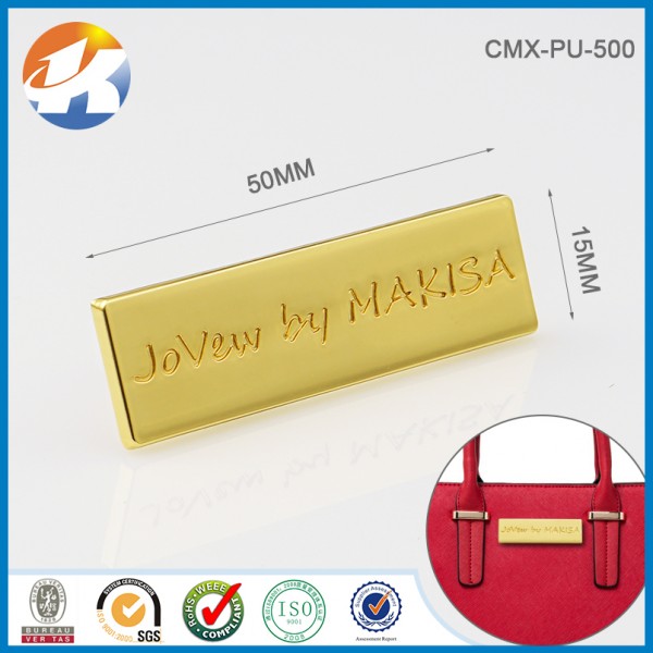 Custom Metal Bag Label